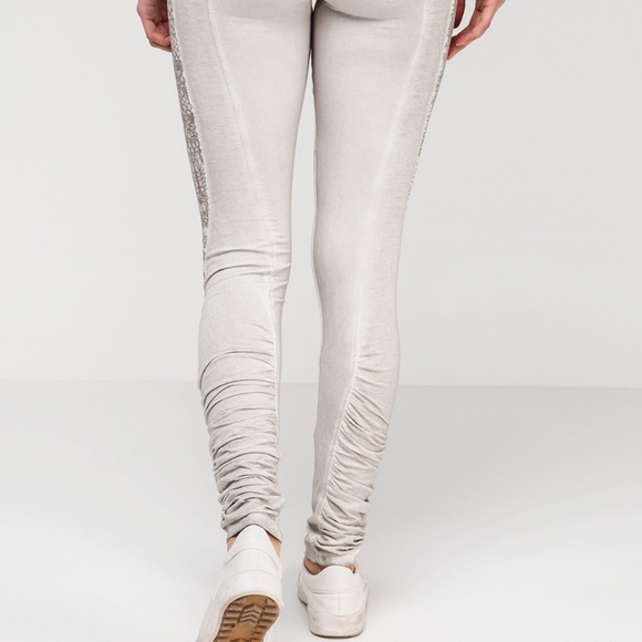 Angels Never Die Rouching Leggnings Beige 1 XS - Picture 3 of 4